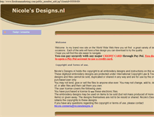 Tablet Screenshot of nicolesdesigns.nl